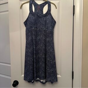 Krimson Klover Navy and White Patterned Dress
